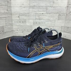 Asics Gel-Kayano 29 Mens Running Shoes Navy Blue Yellow Orange SZ 10